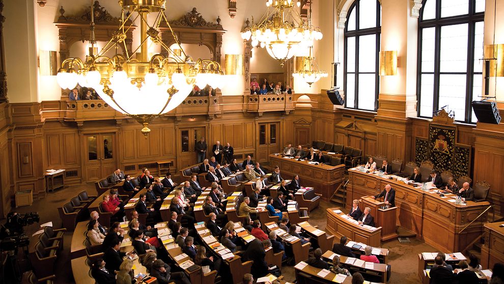 Plenarsaal der Hamburgischen Bürgerschaft